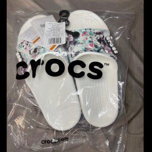 BRAND NEW Women's Crocs Classic Women's Bubble Block Slide Sandals Size 7 - NWT